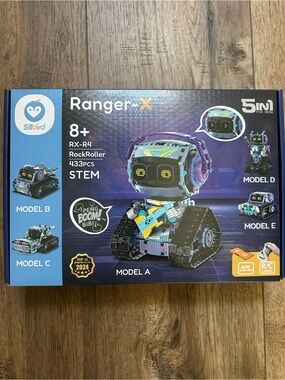 NEW! Sillbird STEM Ranger-X Rockroller, Robotics, RX-R4, Gift, Ages 8+, 433pcs.